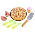 Azimport Azimport PSB16 Kitchen Fun Pizza Party for Kids Toy with Watermelon; Ice Cream & Utensils PSB16